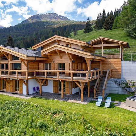 Chalet Flocon De Neige - Jacuzzi - Sauna La Tzoumaz Exteriör bild