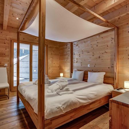 Chalet Flocon De Neige - Jacuzzi - Sauna La Tzoumaz Exteriör bild