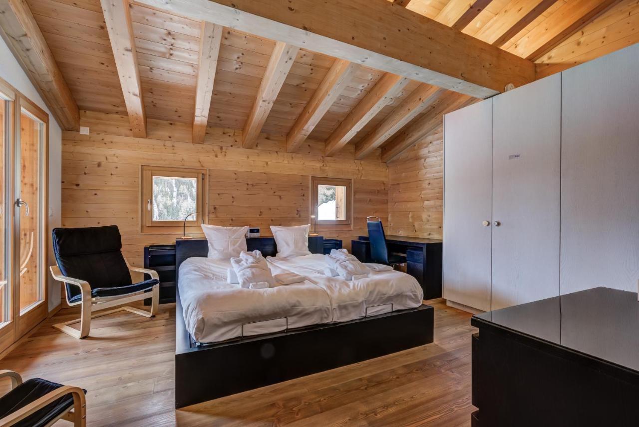 Chalet Flocon De Neige - Jacuzzi - Sauna La Tzoumaz Exteriör bild