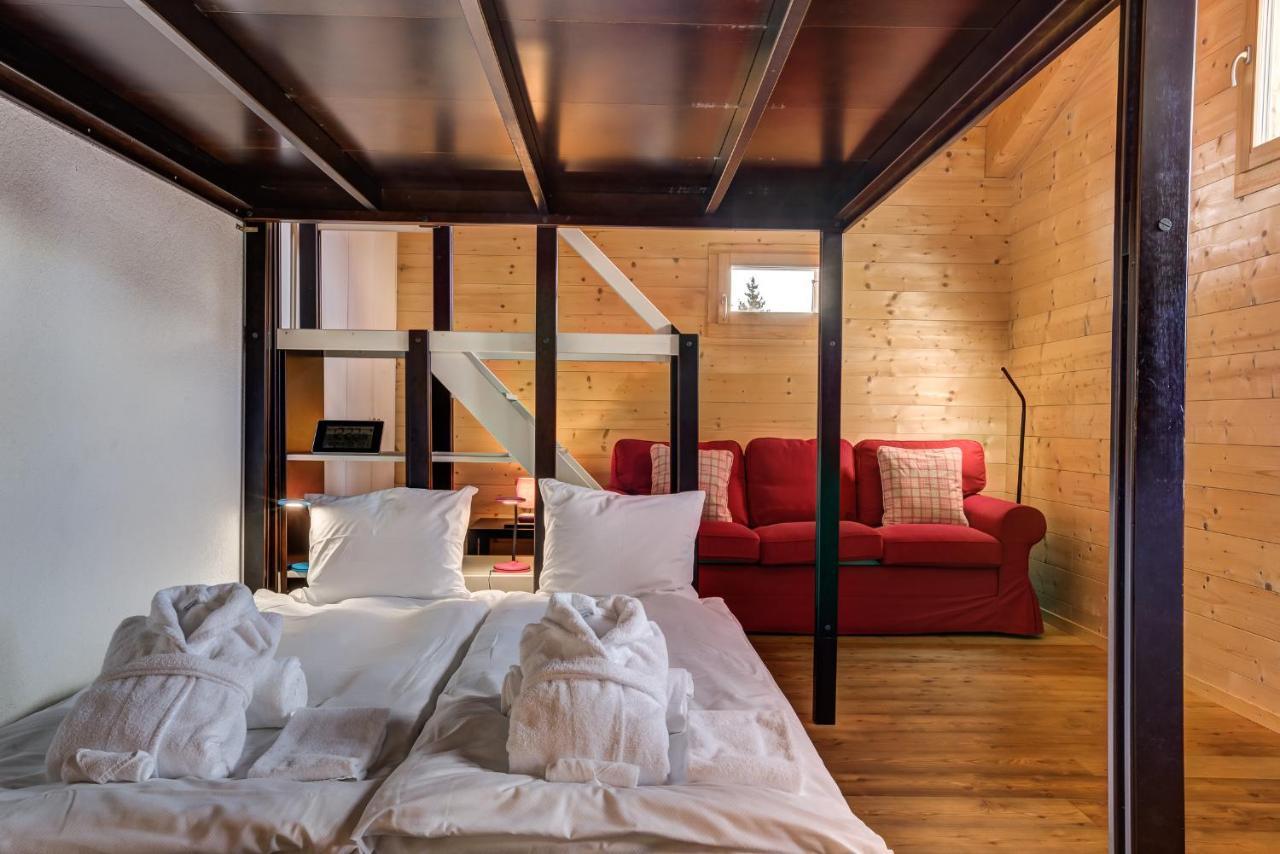 Chalet Flocon De Neige - Jacuzzi - Sauna La Tzoumaz Exteriör bild
