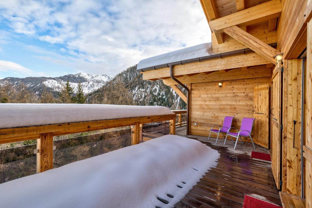 Chalet Flocon De Neige - Jacuzzi - Sauna La Tzoumaz Exteriör bild